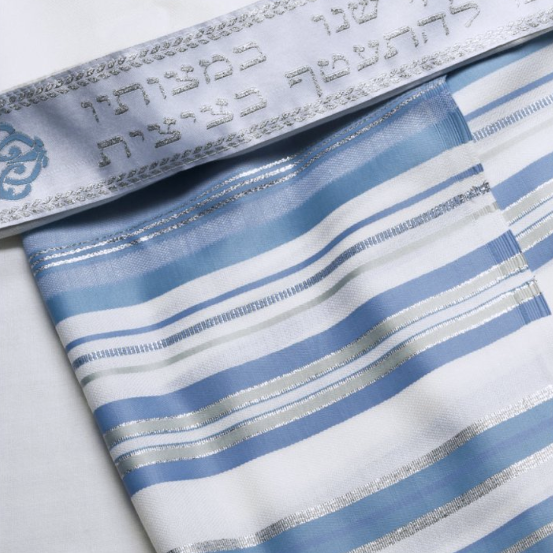 Talit Bney Or de Lã – Judaika Store - Artigos Judaicos