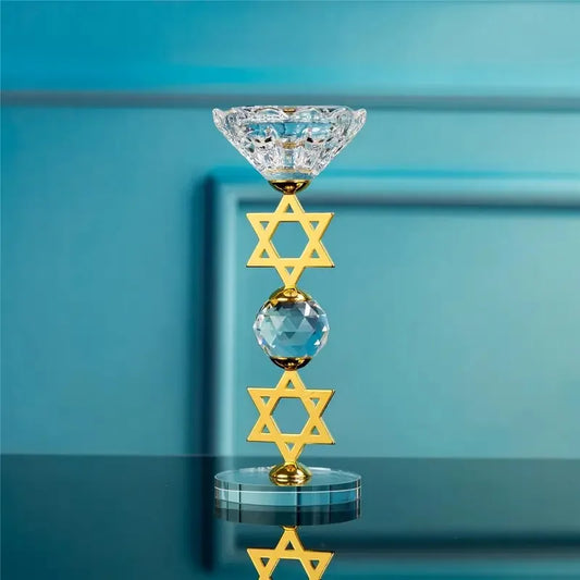 Conjunto Castiçal Magen David