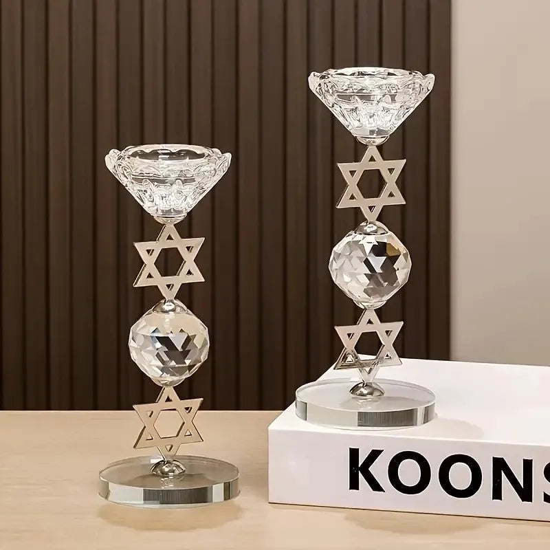 Conjunto Castiçal Magen David