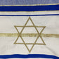 Bolsa para Talit de Tecido Azul e Dourado
